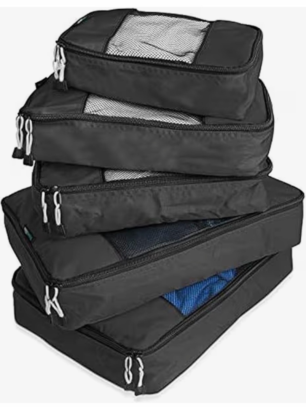 Black Packing Cubes Travel Organizer Set of 4 - Travelwise